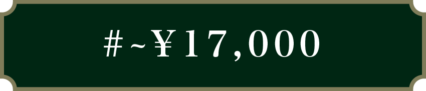 ～￥17,000