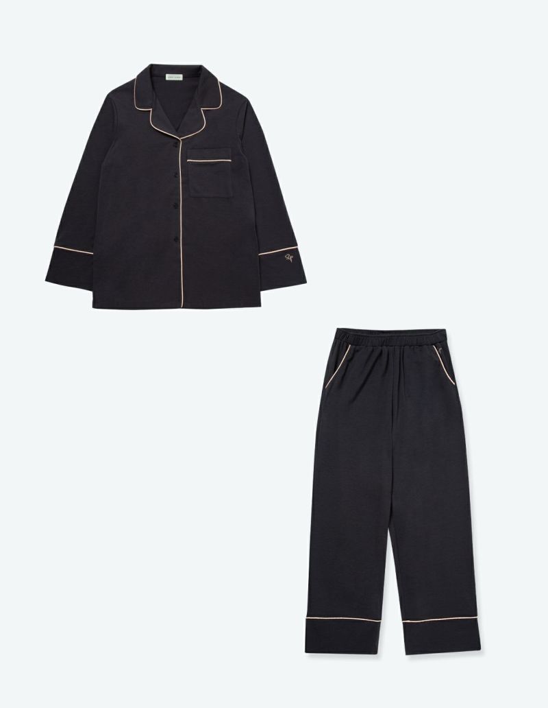 コットンベアパジャマ長袖セット【ペアパジャマ/限定BOX付 コットンベアパジャマ長袖セット【ペアパジャマ/限定BOX付
