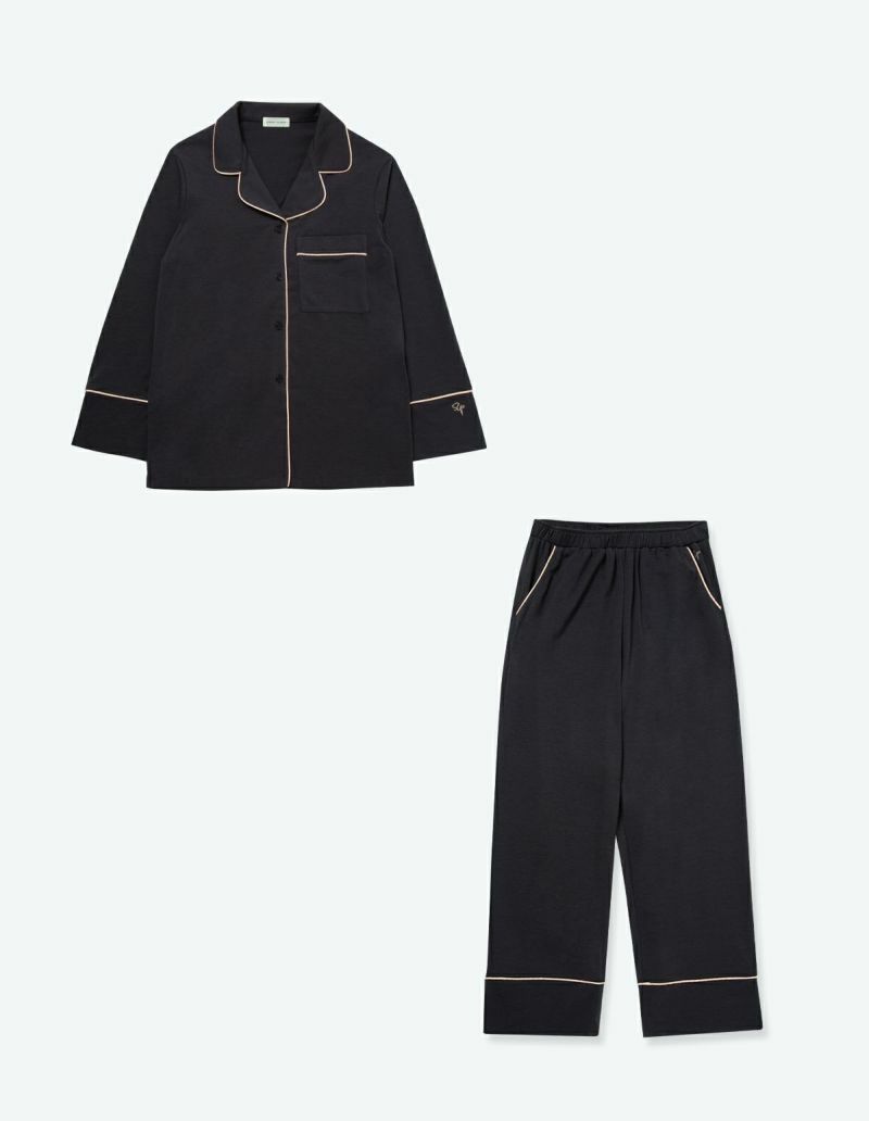 SLEEPY SLEEPY コットンベアパジャマ長袖セット コットンベアパジャマ長袖セット【ペアパジャマ/Xmas限定BOX付