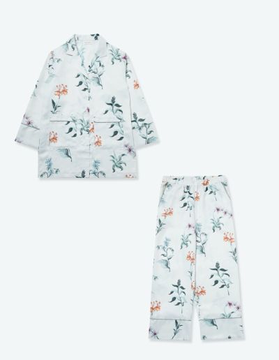 コットン100%＞カカオハスクパジャマ長袖ロングパンツ | SLEEPY SLEEPY