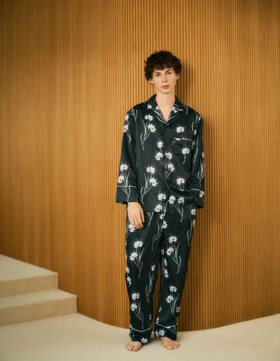メンズドリーミングローズパジャマ 長袖ロングパンツ | SLEEPY SLEEPY